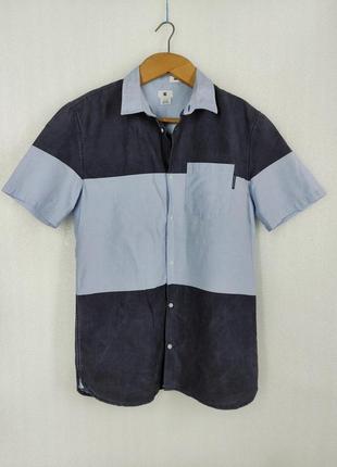 Рубашка тенниска джинсовая dolce gabbana dg черно голубая мужская дольче габана тениска