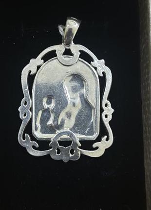 Серебряная икона с эмалью 925 пробы2 фото
