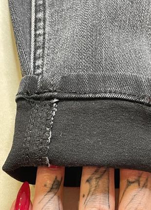 Джинсы stradivarius серые зауженные скинни узкие джинсы высокая посадка7 фото