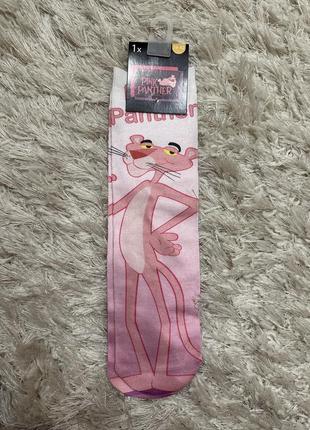 Шкарпетки жіночі дівчачі мультяшні pink panther нові
