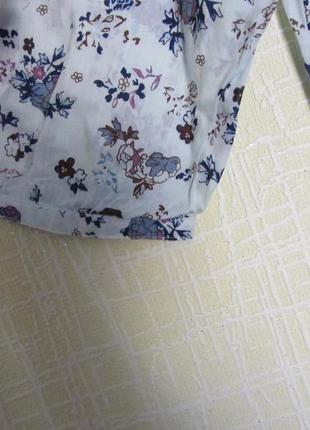 Коттоновая блузочка, цветочный принт4 фото