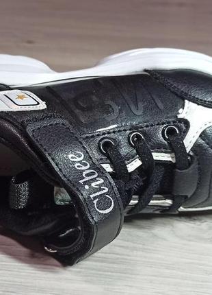 Кроссовки кросівки спортивная деми весенняя осенняя мокасины черный 158 clibee клиби6 фото