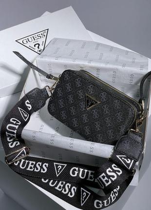 Сумка guess the snapshot bag black blue6 фото