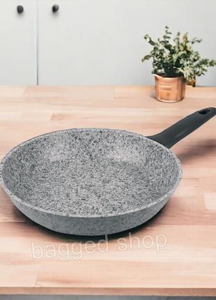 Сковорода висока універсальна з антипригарним покриттям granite maestro mr-1210-24 (ø 24 см)