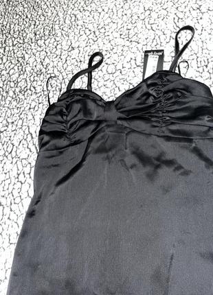Сатінова сукня міді6 фото