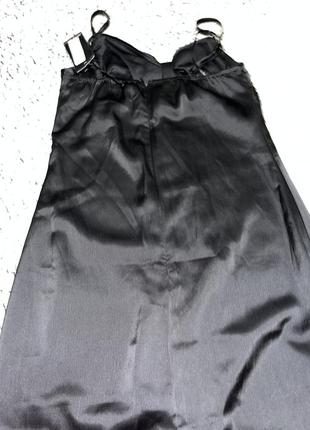 Сатінова сукня міді5 фото