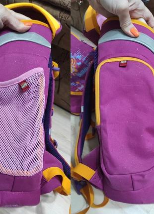 Ортопедический школьный рюкзак lego, портфель 2 в 1 для девочки5 фото