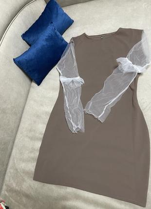 Платье мини праздничное