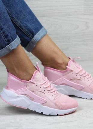 Кроссовки nike huarache розовые женские