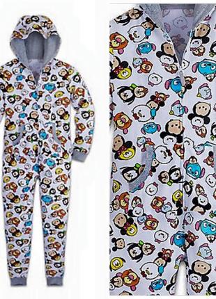 Р 14-16 / 48-50-52 оригінально кігурумі сліп піжама комбінезон із капюшоном на блискавці disney