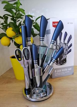 Набір ножів а-плюс 8 предметів із обертається підставкою
