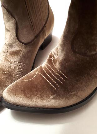 Новые короткие сапоги казаки ботинки колбойки р 37,55 фото