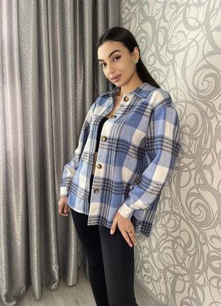 Рубашка в клетку оверсайз тренд серая красная голубая синяя черная бежевая зелёная рубашечка кардиган на пуговицах в клеточку фланель байка