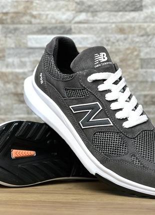 Кроссовки мужские сетка new balance grey7 фото