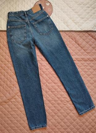 Новые с биркой джинсы мом sinsay 32 р. темно синие mom высокая посадка стильные9 фото
