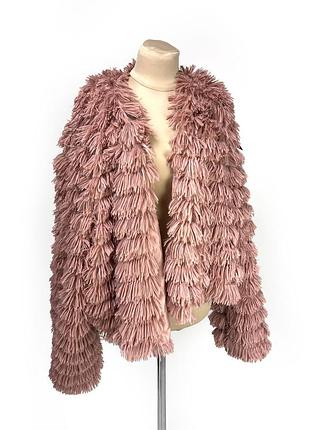 Куртка накидка стильна, shine, вільна, рожева, якісна, оверсайз