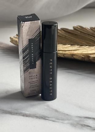 Тушь для объема стойкая кремовая fenty beauty by rihanna hella thicc1 фото