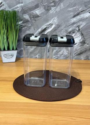 Органайзер для сыпучих продуктов 7шт 7kit с крышками, для хранения пищевых продуктов,...