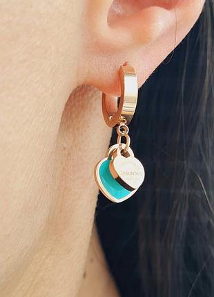 Tiffany серьги кольца ювелирный сплав