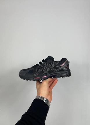 Кроссовки спортивные черные asics gel-kahana black4 фото