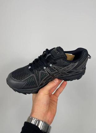 Кроссовки спортивные черные asics gel-kahana black8 фото