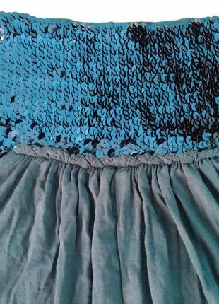 Стильная юбка george с паетками. размер s/m2 фото