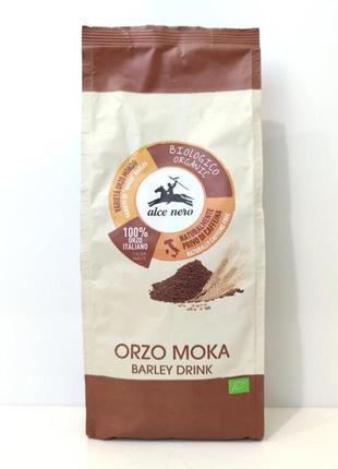 Орзо alce nero orzo moka organic 100% italiano натуральне органічне мелене для мока 500 г.