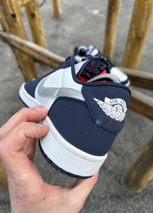 Nike air jordan 1 low (navy)9 фото