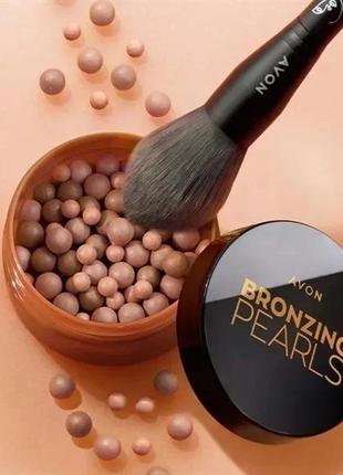 Бронзер у кульках avon bronzing pearls, medium (помірний) 28г.3 фото