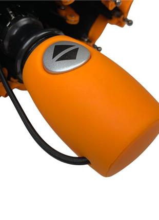 Класична парасоля-автомат на 8 спиць від susino, з помаранчевою стрічкою, 016031ac-63 фото