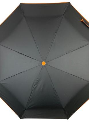 Класична парасоля-автомат на 8 спиць від susino, з помаранчевою стрічкою, 016031ac-66 фото