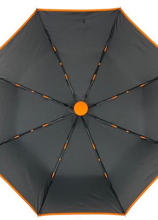 Класична парасоля-автомат на 8 спиць від susino, з помаранчевою стрічкою, 016031ac-67 фото