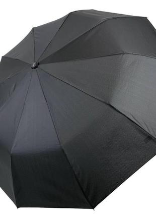 Мужской зонт полуавтомат toprain, черный, 0351-1 топ3 фото