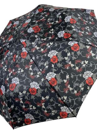 Жіноча напівавтоматична парасолька sl на 8 спиць із квітковим принтом, 0310е-3