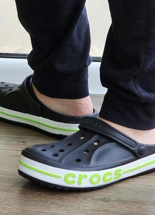 Кроксы чёрные тапочки croc$ шлёпанцы мужские женские (размеры: 37,38,39,40,41,42,43) топ4 фото