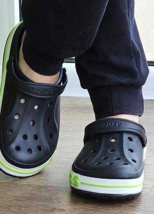 Кроксы чёрные тапочки croc$ шлёпанцы мужские женские (размеры: 37,38,39,40,41,42,43) топ7 фото