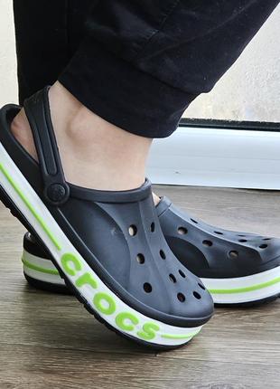 Кроксы чёрные тапочки croc$ шлёпанцы мужские женские (размеры: 37,38,39,40,41,42,43) топ6 фото