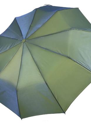 Женский зонт полуавтомат bellissimo хамелеон, зеленый, топ1 фото