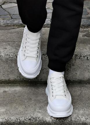 Жіночі кросівки кеди на танкетці білі сліпони мокасини на платформі (розміри: 36,37,38,39,40,41) — 33-26 фото