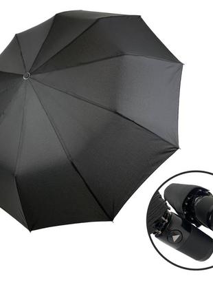 Мужской черный зонт полуавтомат от toprain, 0251-1 топ1 фото