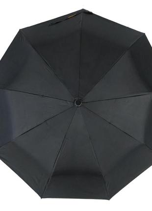 Жіноча парасоля напівавтомат із подвійною тканиною bellissimo, чорна, 018301-13 фото