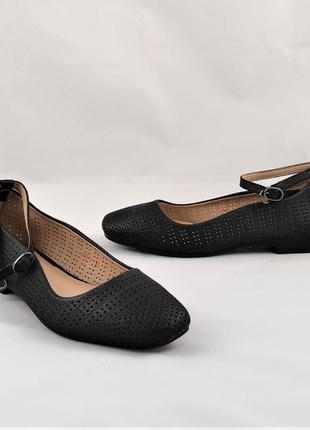 . жіночі балетки чорні мокасини туфлі (розміри: 36,39) — 80-78 фото