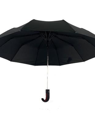 Мужской зонт полуавтомат bellissimo, черный, 0467-1 топ3 фото