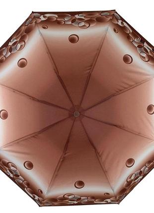 Жіноча механічна парасоля на 8 спиць від sl, коричневий, 035011-32 фото