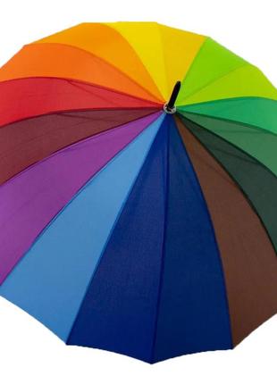 Семейный зонт-трость радуга от thebest-flagman, унисекс, 08052-1 топ1 фото