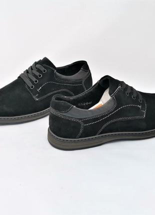 Мужские мокасины черные замшевые туфли натуральная кожа (размеры: 41,43) видео обзор - 65-н топ2 фото