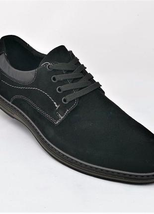 Мужские мокасины черные замшевые туфли натуральная кожа (размеры: 41,43) видео обзор - 65-н топ4 фото