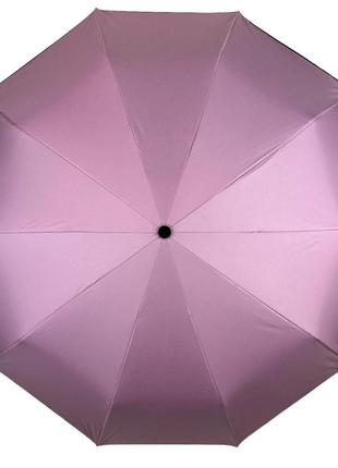 Жіноча парасолька напівавтомат на 10 спиць антивітер з принтом міст всередині від bellissimo, пудровий, м 0628-55 фото