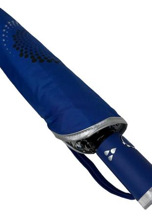 Складной зонт полуавтомат с абстрактным принтом от "серебряный дождь", антиветер, цвет синий 022-309-1 топ5 фото