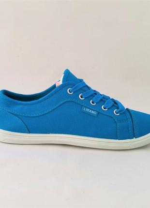 .женские кроссовки мокасины слипоны синие кеды (размеры: 36) топ2 фото
